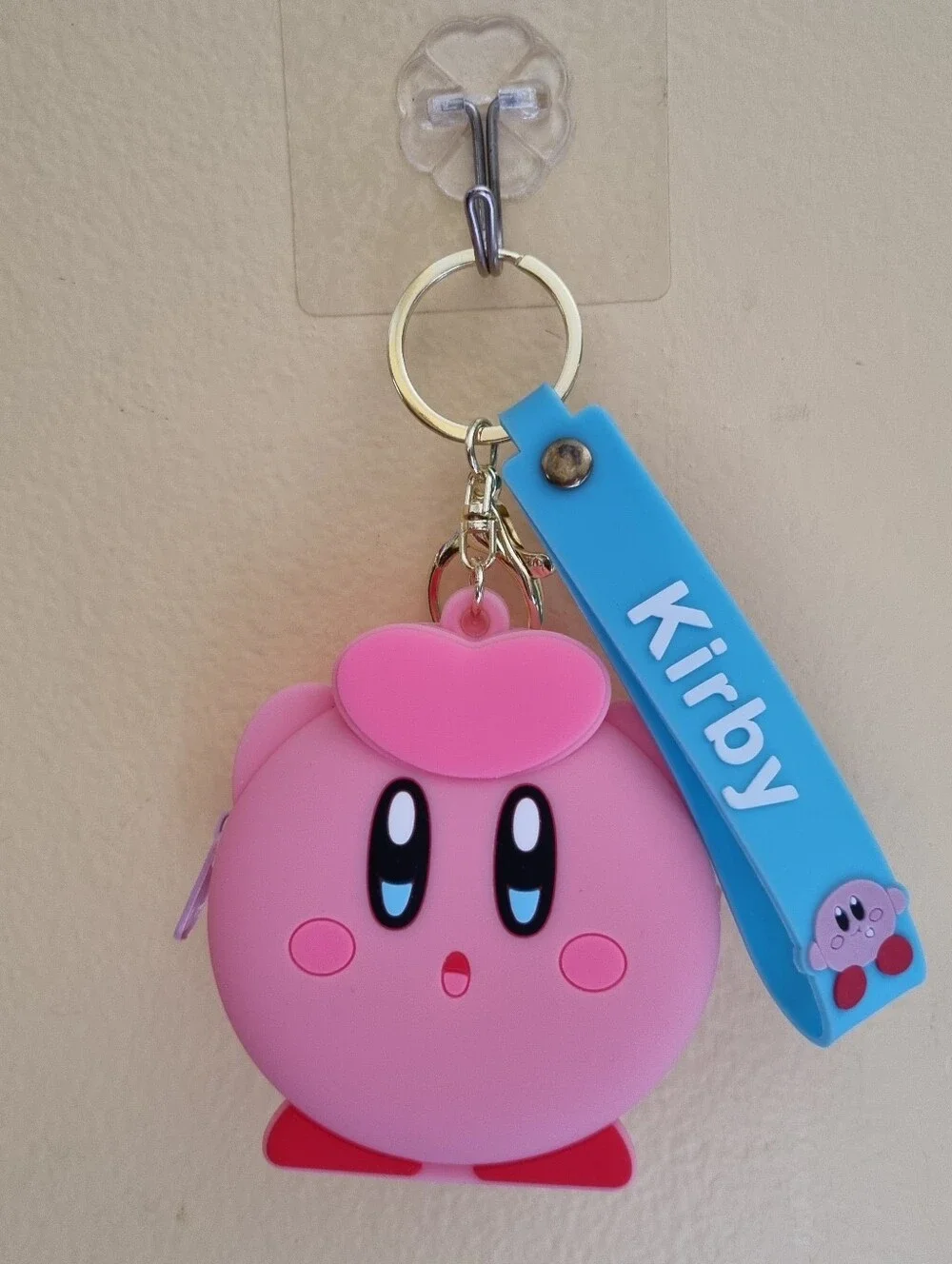 Kirby Coin Purse Keychain Wallet coins bag Soft Pvc